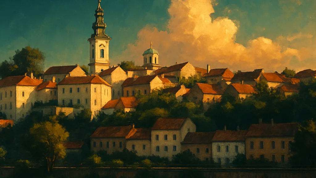 Original AI-generated travel illustration for: Serbia