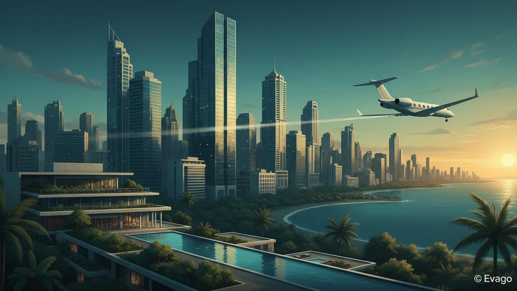Original AI-generated travel illustration for: ICCA Congress 2026 brings World Economic Forum and global leaders to Panama