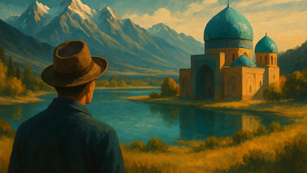 Original AI-generated travel illustration for: Kazakhstan