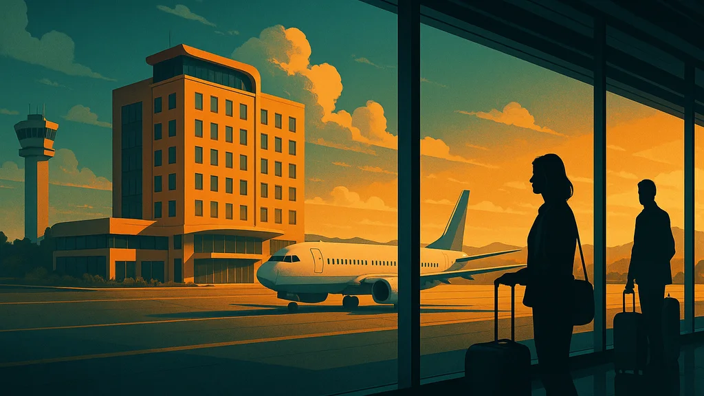 Original AI-generated travel illustration for: Duetto selected for B&B Hotels’ 930-property portfolio