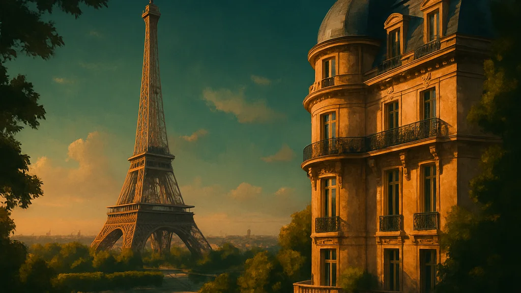 Original AI-generated travel illustration for: Accor Builds Caution Into Outlook Over France Unrest and Middle East