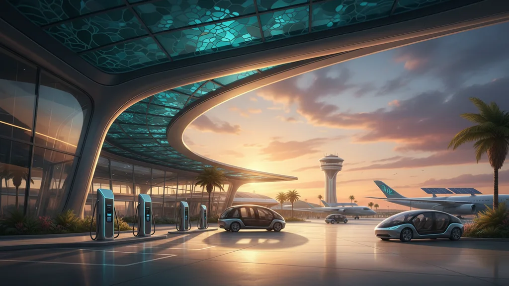 Original AI-generated travel illustration for: Independent report: Cost of public electric vehicle charging review