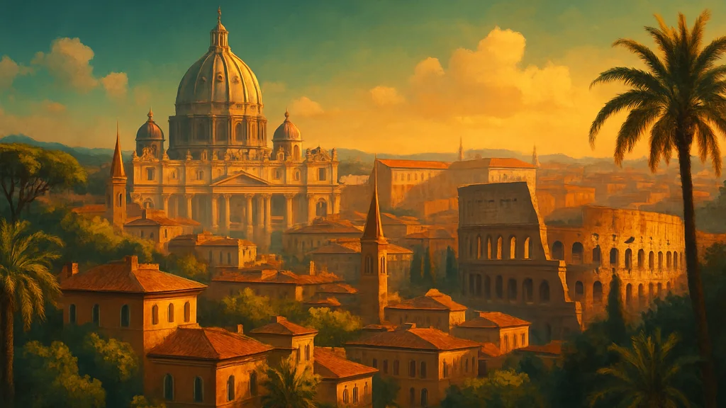 Original AI-generated travel illustration for: Death Toll From Europe’s Extreme Summer Heat Estimated At More Than 50,000