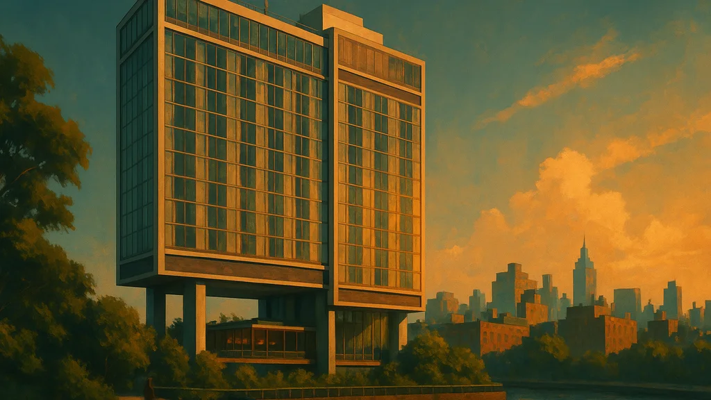Original AI-generated travel illustration for: The Standard, High Line appoints two new Directors
