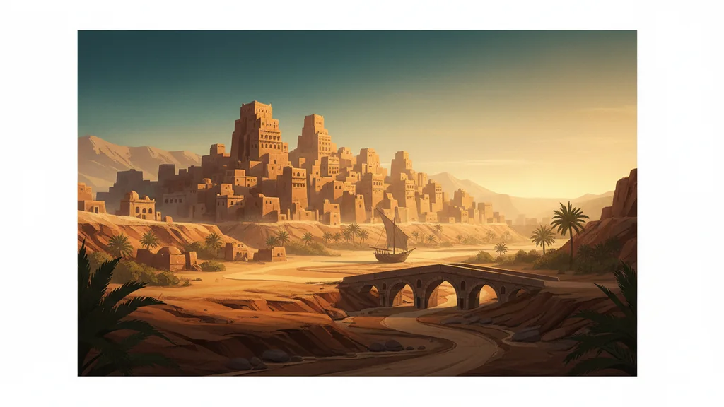Original AI-generated travel illustration for: Yemen
