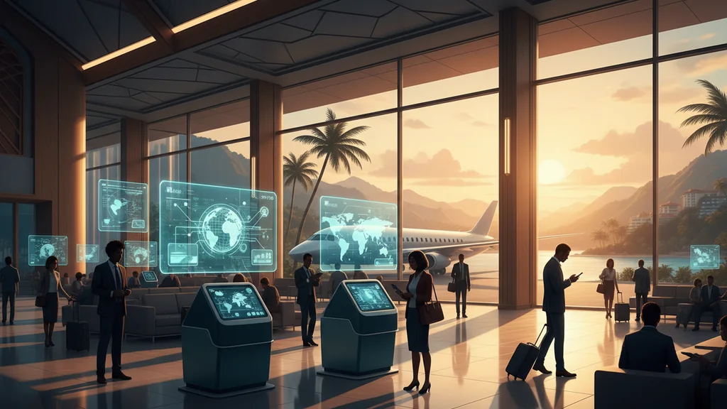 Original AI-generated travel illustration for: Emerging Travel Group and Traveloka expand global accommodation distribution