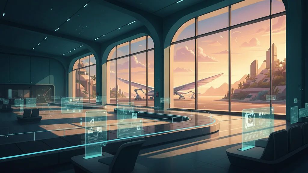 Original AI-generated travel illustration for: Travel tech start-ups face higher expectations as AI reshapes the market