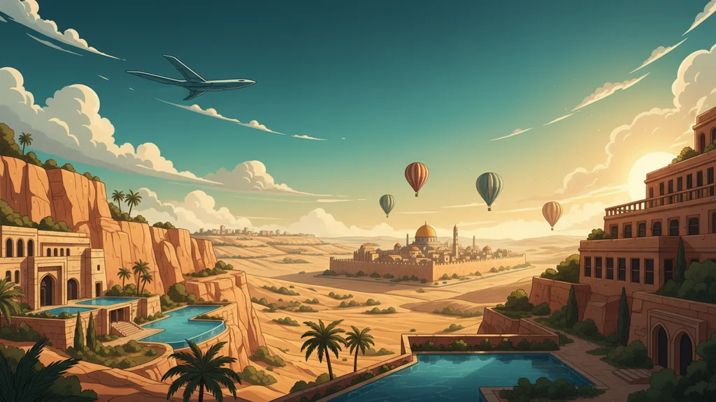 Original AI-generated travel illustration for: Israel
