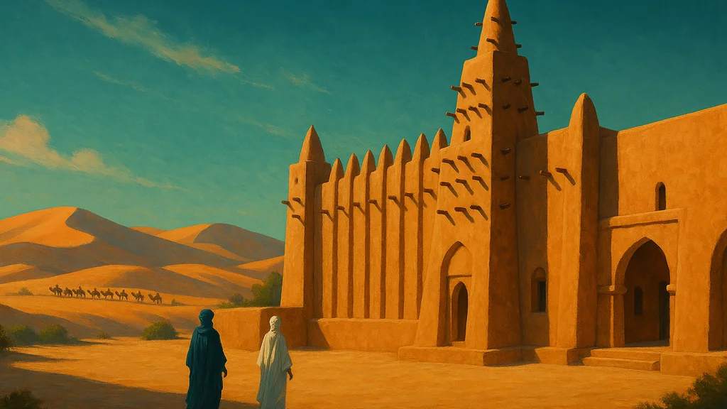 Original AI-generated travel illustration for: Mauritania