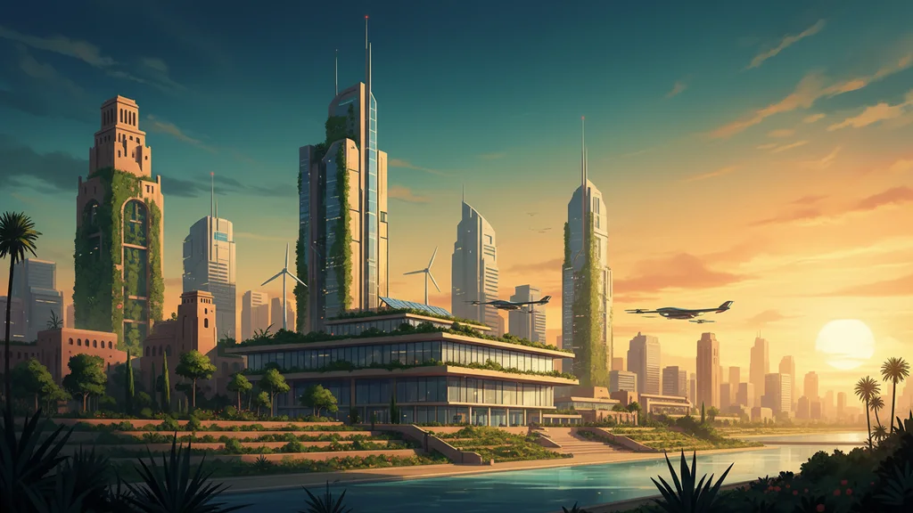 Original AI-generated travel illustration for: Radisson introduces Africa’s first verified Net Zero hotel