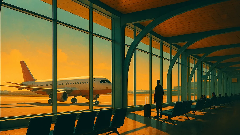 Original AI-generated travel illustration for: Policy paper: Post-adoption statement for the national policy statement for ports