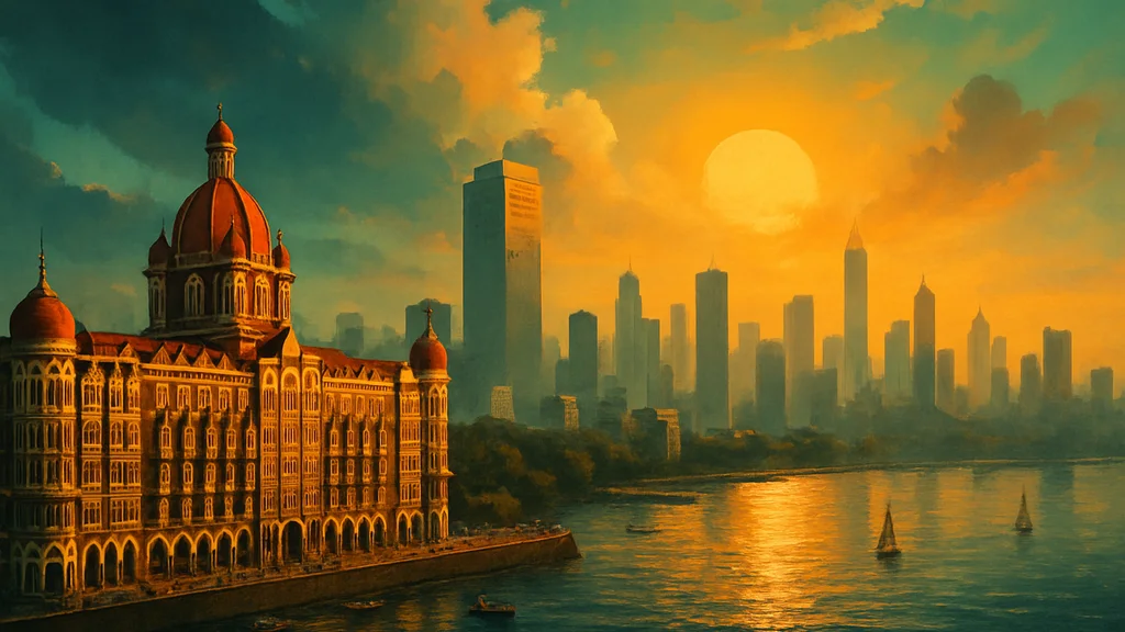 Original AI-generated travel illustration for: IHCL Is Racing Past Its 2030 Goal of 700 Hotels. Now It Needs a Bigger Number