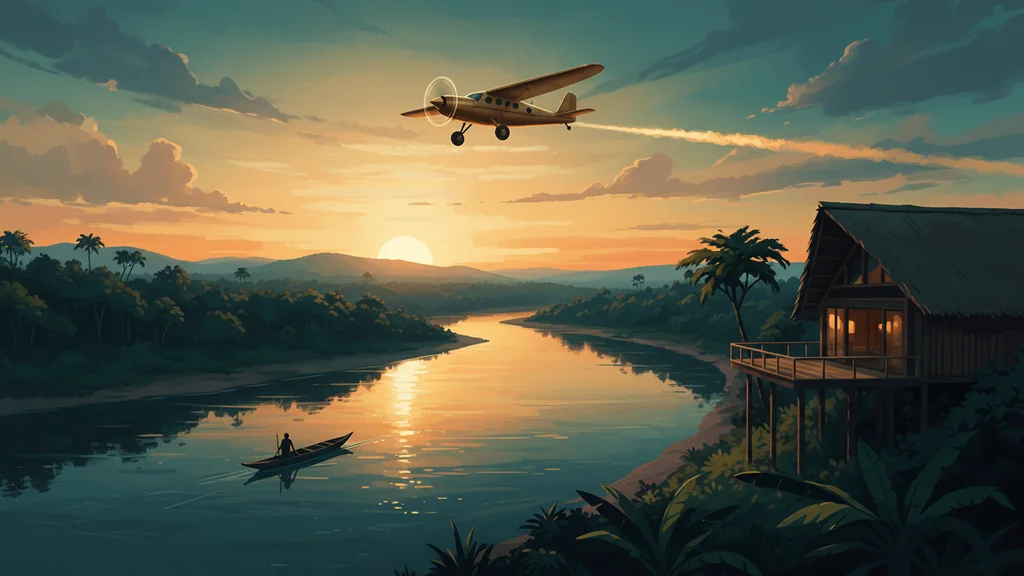Original AI-generated travel illustration for: Congo