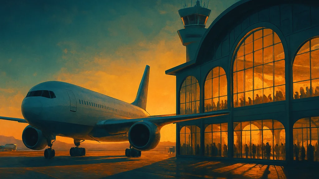 Original AI-generated travel illustration for: United Quest Card Review: Benefits That Are Worth The Fee & Up To 90K Miles