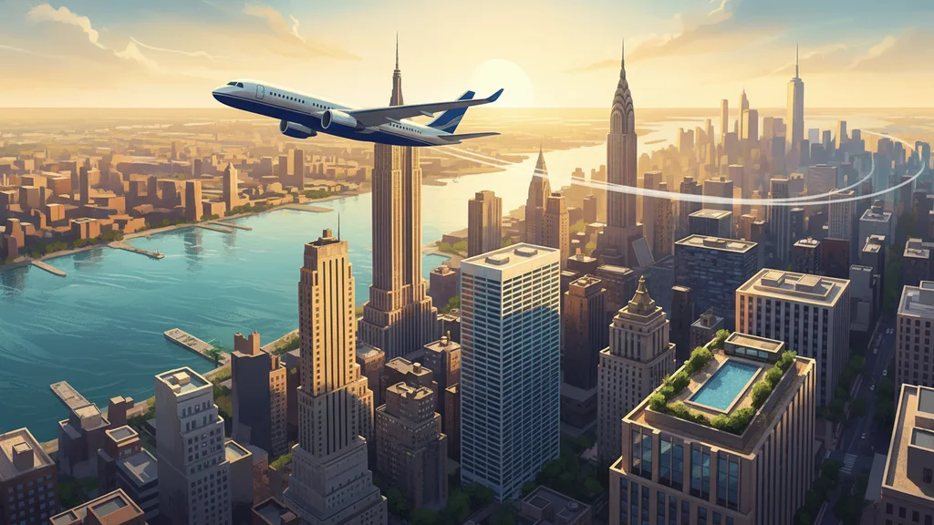 Original AI-generated travel illustration for: Planning a trip to New York City: where to stay and what to know