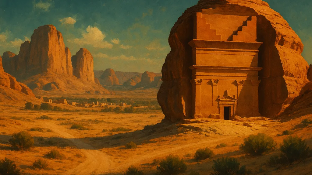 Original AI-generated travel illustration for: Saudi Arabia