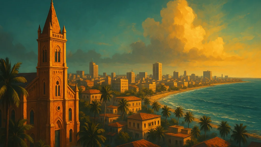 Original AI-generated travel illustration for: Benin to host Black Travel Summit 2027 in Cotonou