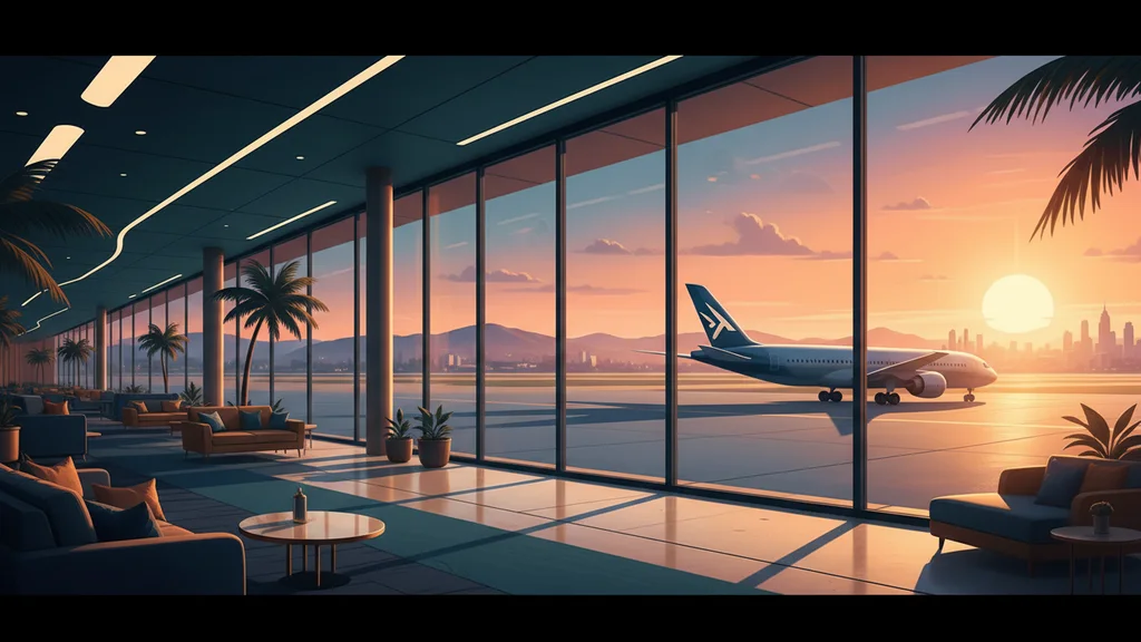 Original AI-generated travel illustration for: American Airlines Employee Training Video From 2000: How Times Have Changed!