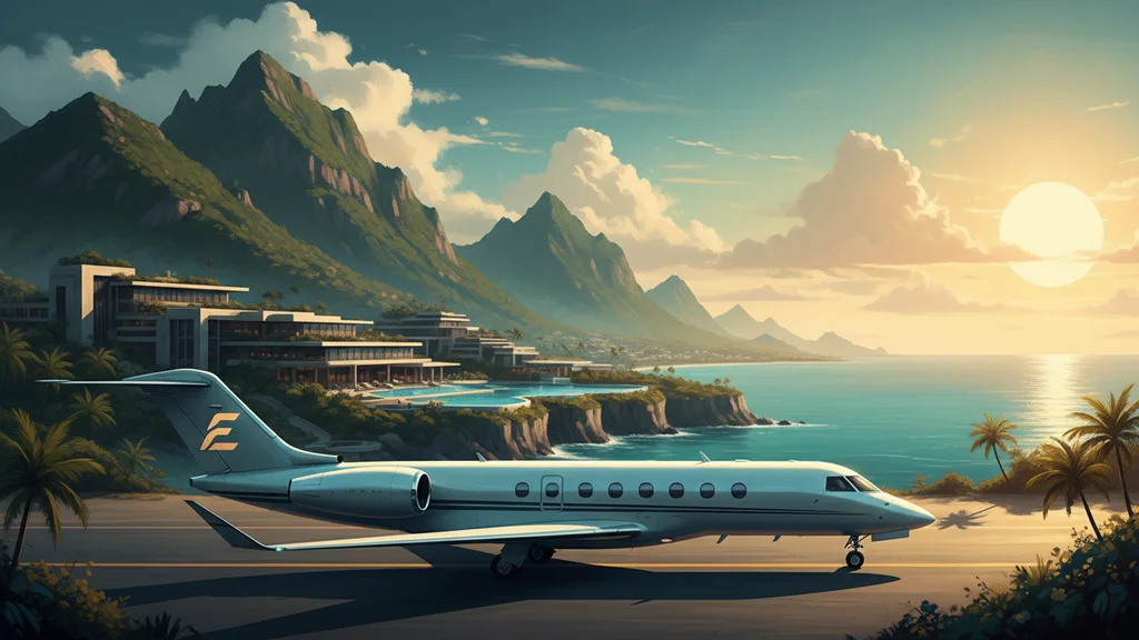 Original AI-generated travel illustration for: Chase Ink Business Preferred Review: $95 Fee, 100K Points, 3x Categories