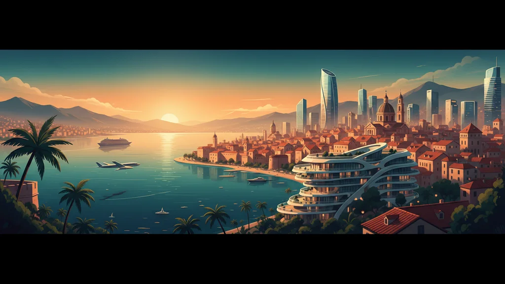 Original AI-generated travel illustration for: Oliver Wyman joins WTTC Executive Committee