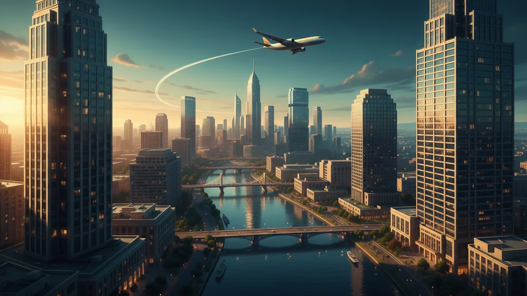Original AI-generated travel illustration for: TKO’s CEO Makes Case for $2 Billion Bid on Service Properties’ Hotels