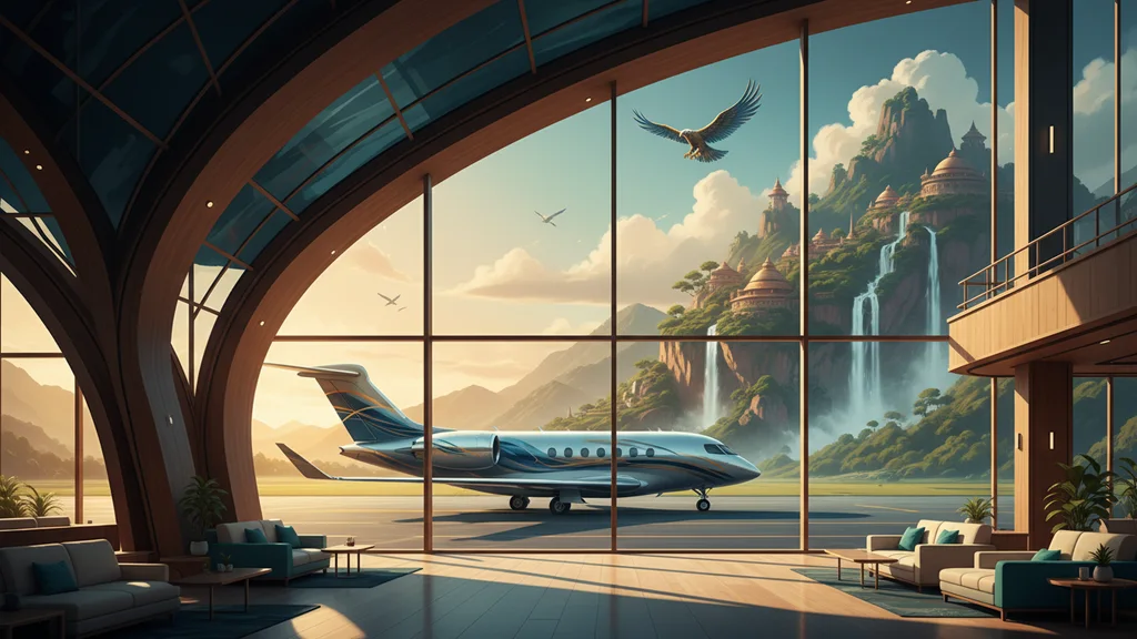 Original AI-generated travel illustration for: Chase Sapphire Preferred Review: 75K Bonus, $100 Hotel Credit, & 3x Points