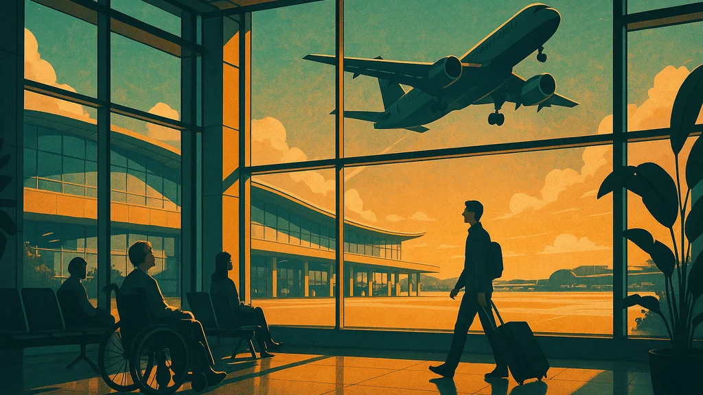 Original AI-generated travel illustration for: Corporate report: Aviation Accessibility Implementation Group update