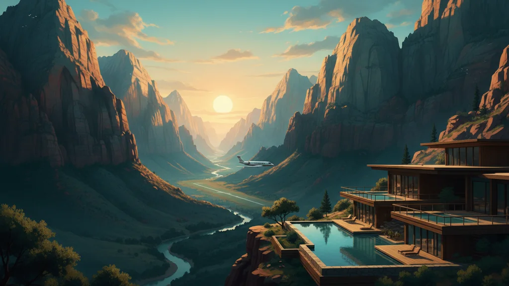 Original AI-generated travel illustration for: Planning a trip to Zion: where to stay and what to know