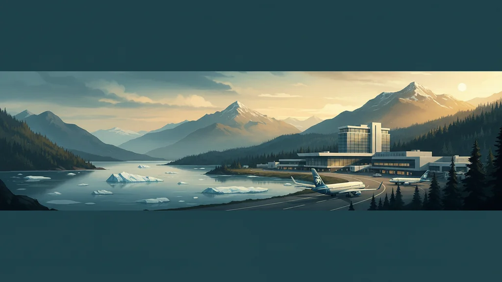 Original AI-generated travel illustration for: $99 Alaska Companion Fare: How This Atmos Rewards Card Perk Works