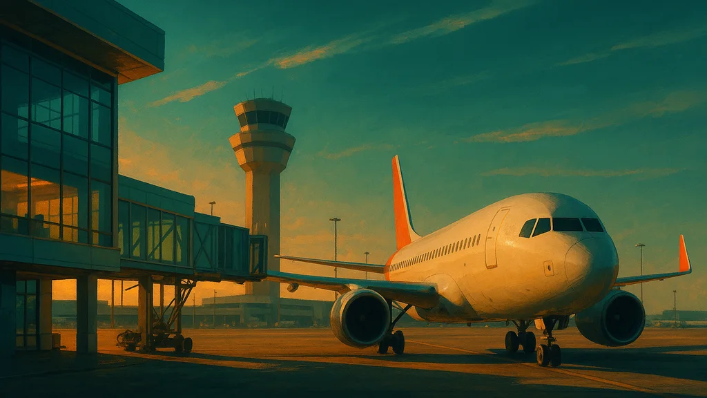 Original AI-generated travel illustration for: American Flight Attendants Furious Over Mandatory Credit Card Training