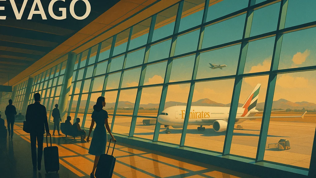 Original AI-generated travel illustration for: Official Statistics: Daily domestic transport use by mode