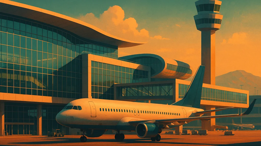 Original AI-generated travel illustration for: Guidance: National aviation emergency plan