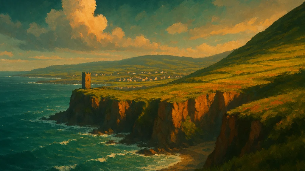Original AI-generated travel illustration for: Ireland advances short-term rental regulation with new bill