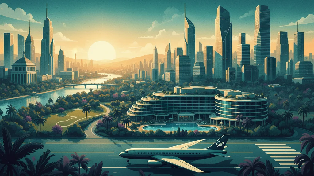 Original AI-generated travel illustration for: Frontier’s Fares Soar, But Spirit’s Exit Hasn’t Fixed Its Profit Problem