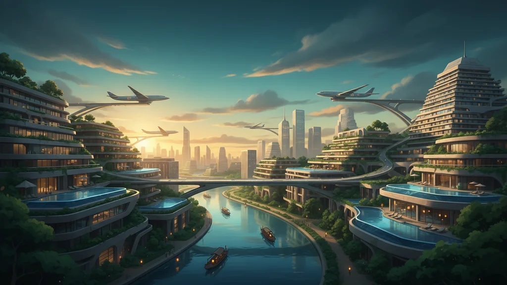 Original AI-generated travel illustration for: Airbnb to Require Temporary Phone Numbers for Large Hosts and Guests