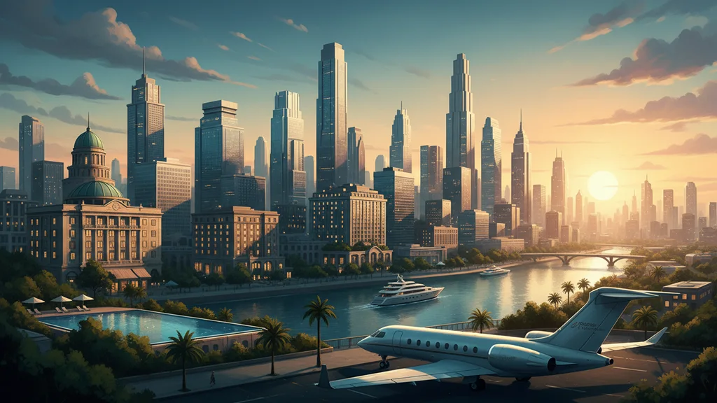 Original AI-generated travel illustration for: Preferred Hotels & Resorts adds 28 properties to its global portfolio