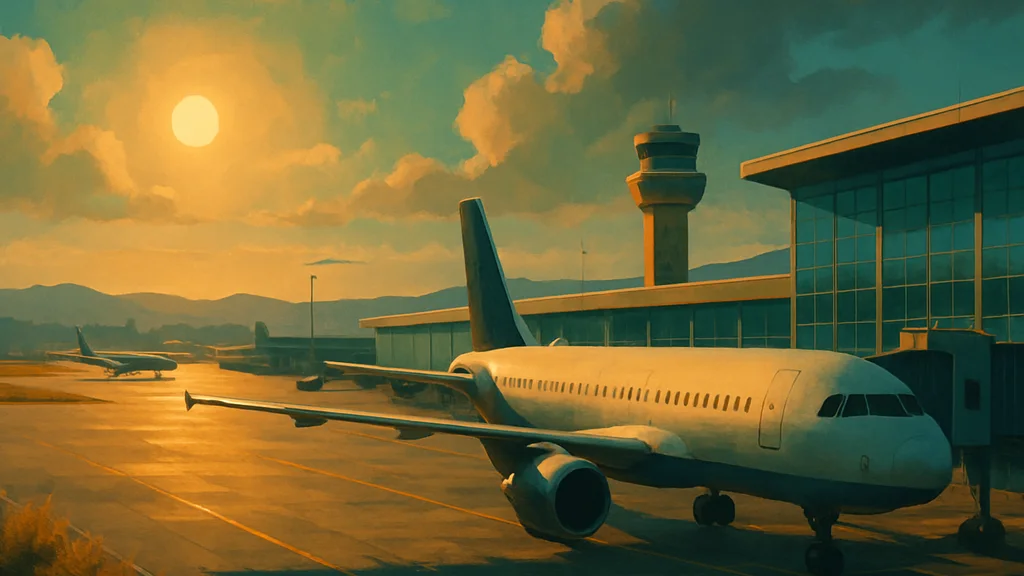 Original AI-generated travel illustration for: AAIB Report: DG Aviation LS8-e, G-CMMG