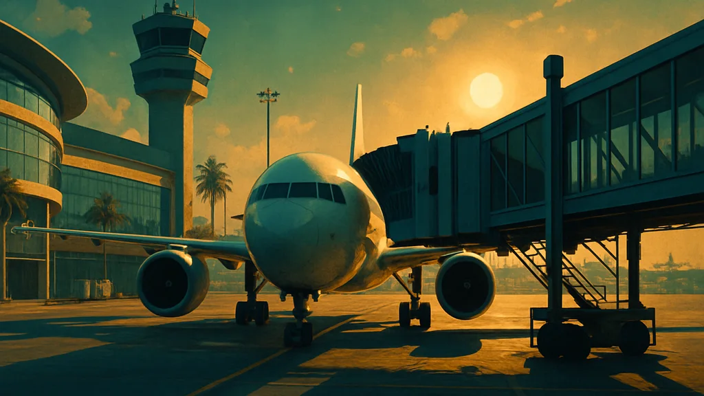 Original AI-generated travel illustration for: BCD advances real-time travel data distribution