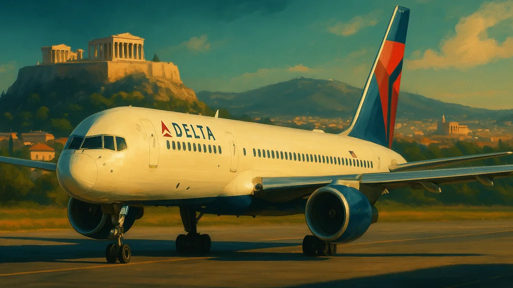 Original AI-generated travel illustration for: Delta Flight Attendants Clash So Badly That Pilots Call Supervisor For Help