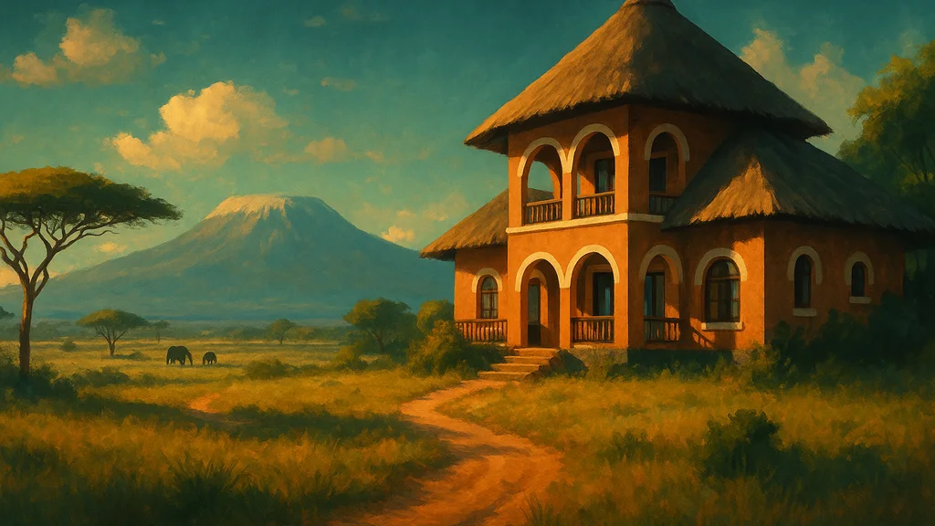 Original AI-generated travel illustration for: Kenya