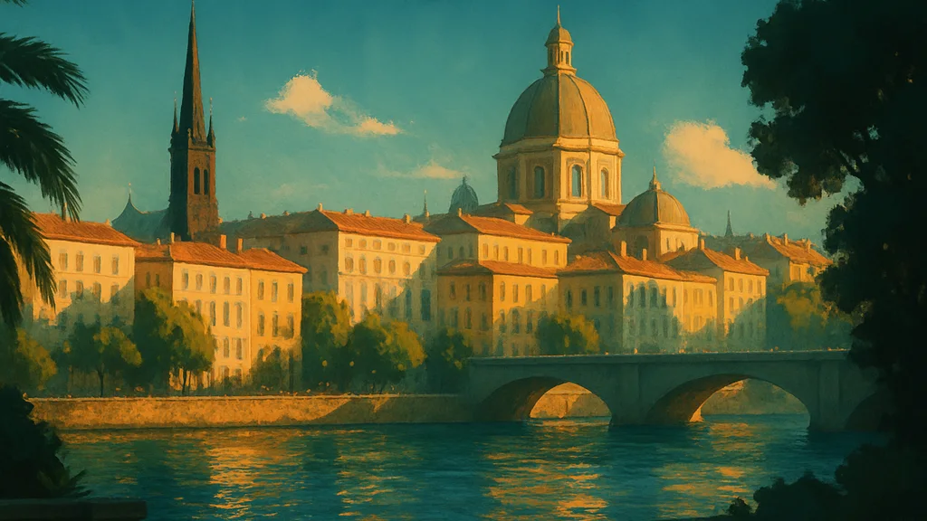 Original AI-generated travel illustration for: HOTREC welcomes EU proceedings against Booking.com under the DSA
