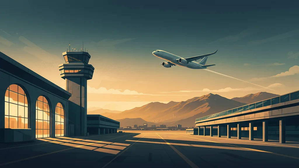 Original AI-generated travel illustration for: Taiwanese Airlines Resume Russian Airspace Use: Pakistan To Blame?