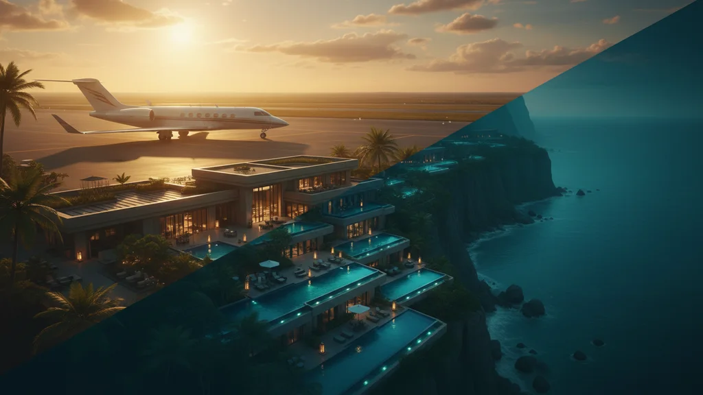 Original AI-generated travel illustration for: Hilton Aspire Card Diamond Status: How It Works, And If It’s Worth It