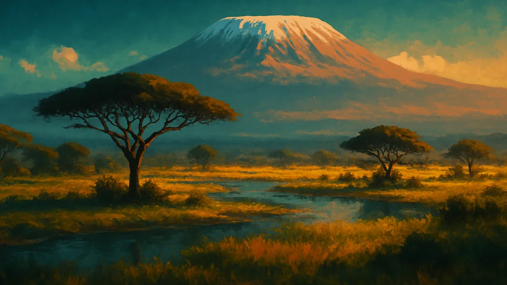 Original AI-generated travel illustration for: East African Community adopts 10-year tourism strategy