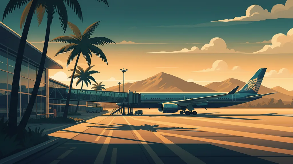 Original AI-generated travel illustration for: Marriott Cuts Corporate Jobs, And Customer Relations Is Hit Hardest