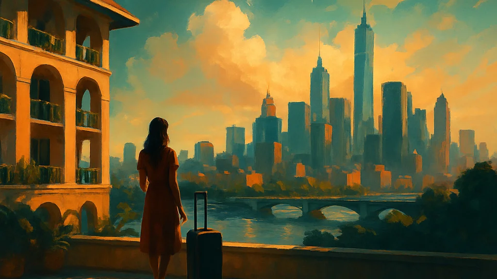 Original AI-generated travel illustration for: Who Owns a Traveler’s Connectivity? Airlines, Hotels, and Platforms Share the Responsibility