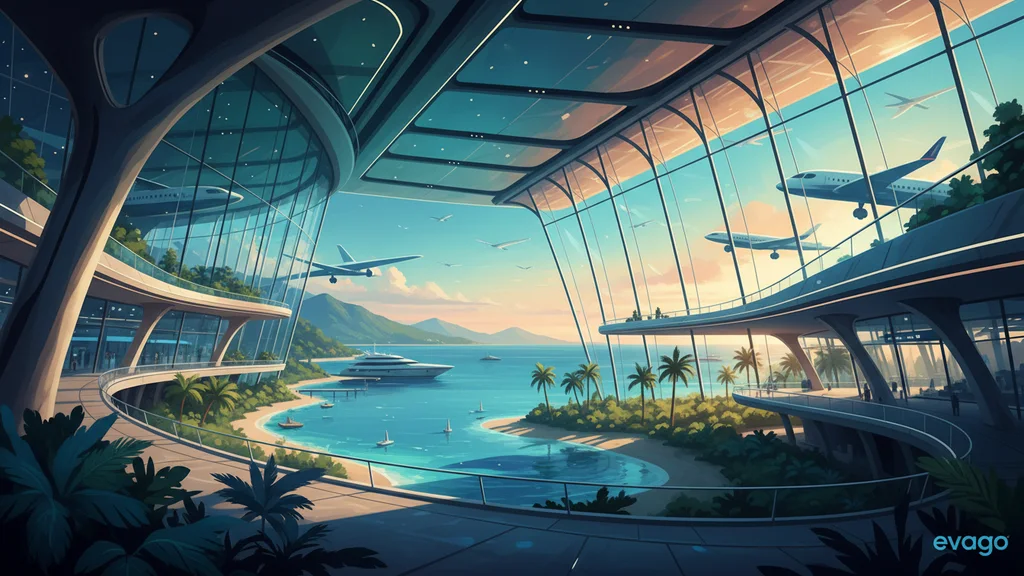 Original AI-generated travel illustration for: Official Statistics: Forthcoming publications