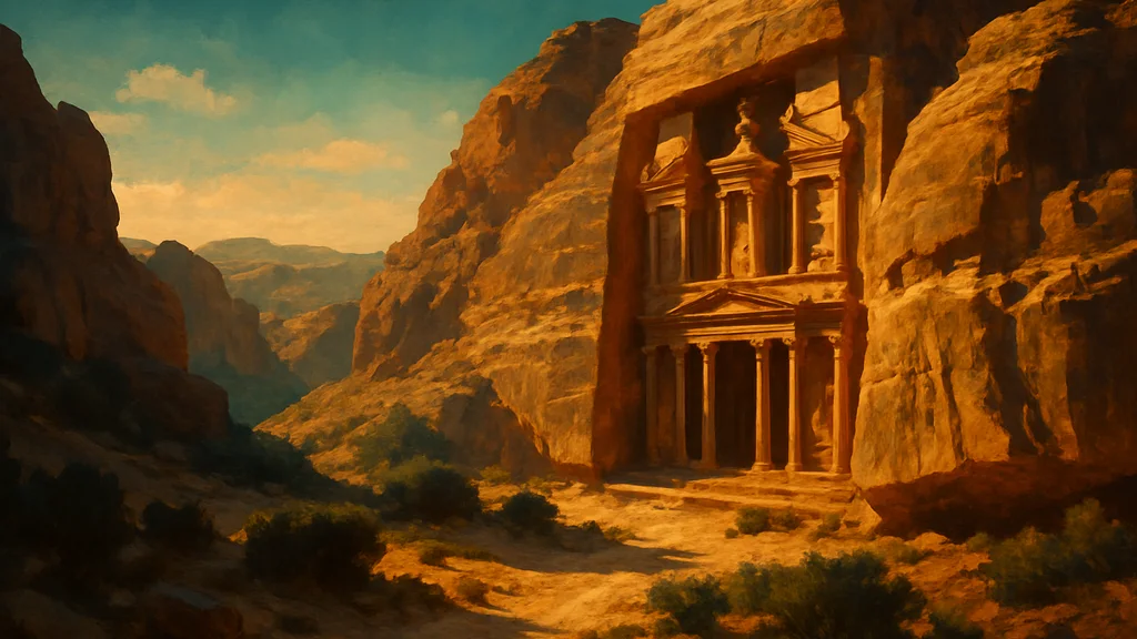 Original AI-generated travel illustration for: Jordan